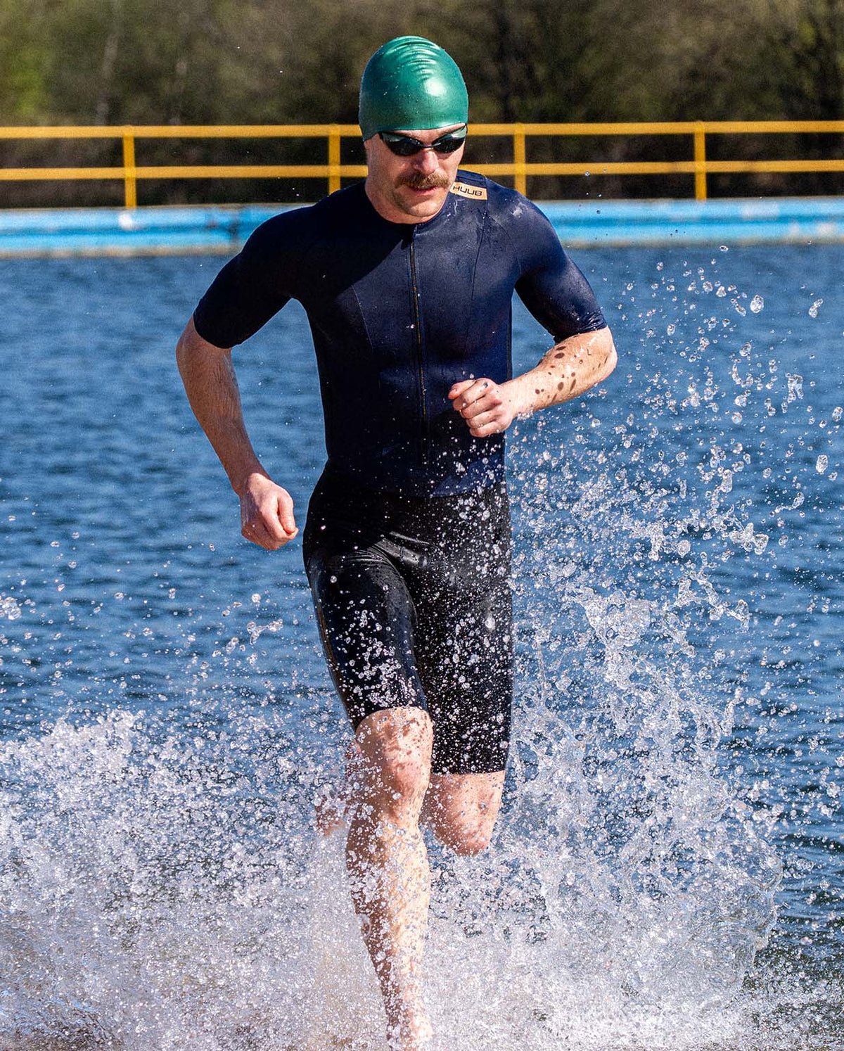 HUUB TC Performance trisuit in navy and black