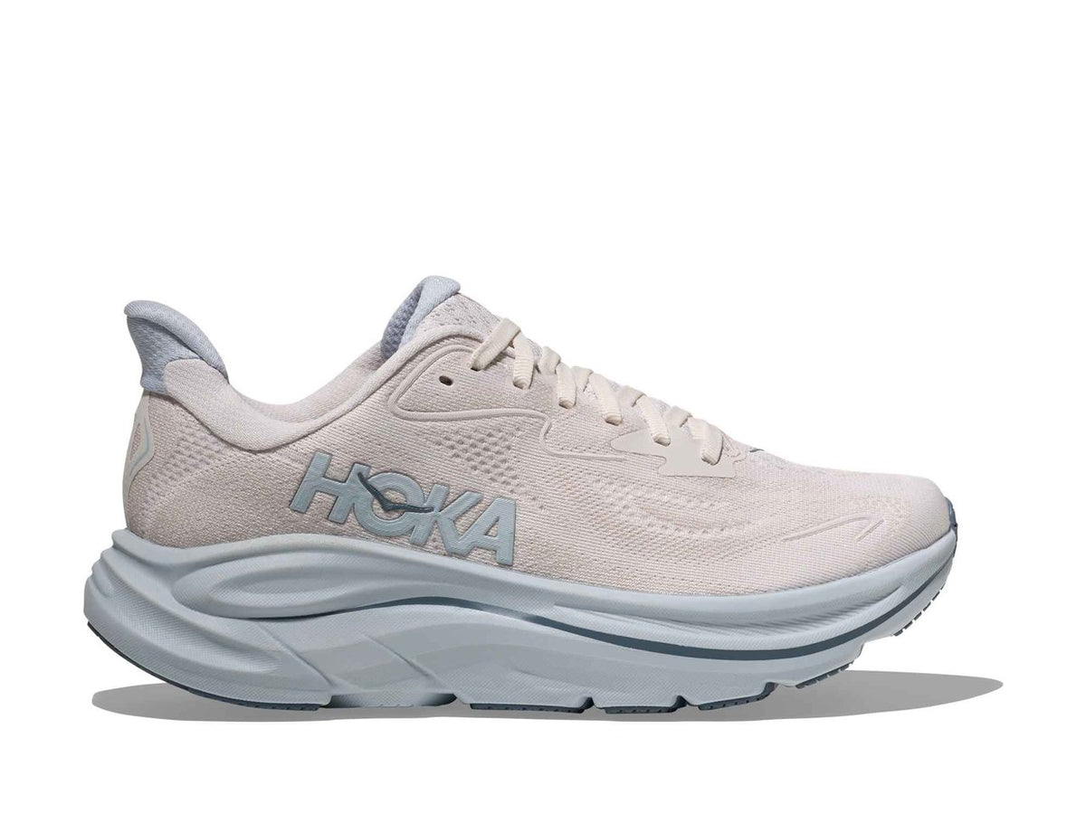 HOKA Clifton 10 Wide - Women's - Grout / Mineral Blue