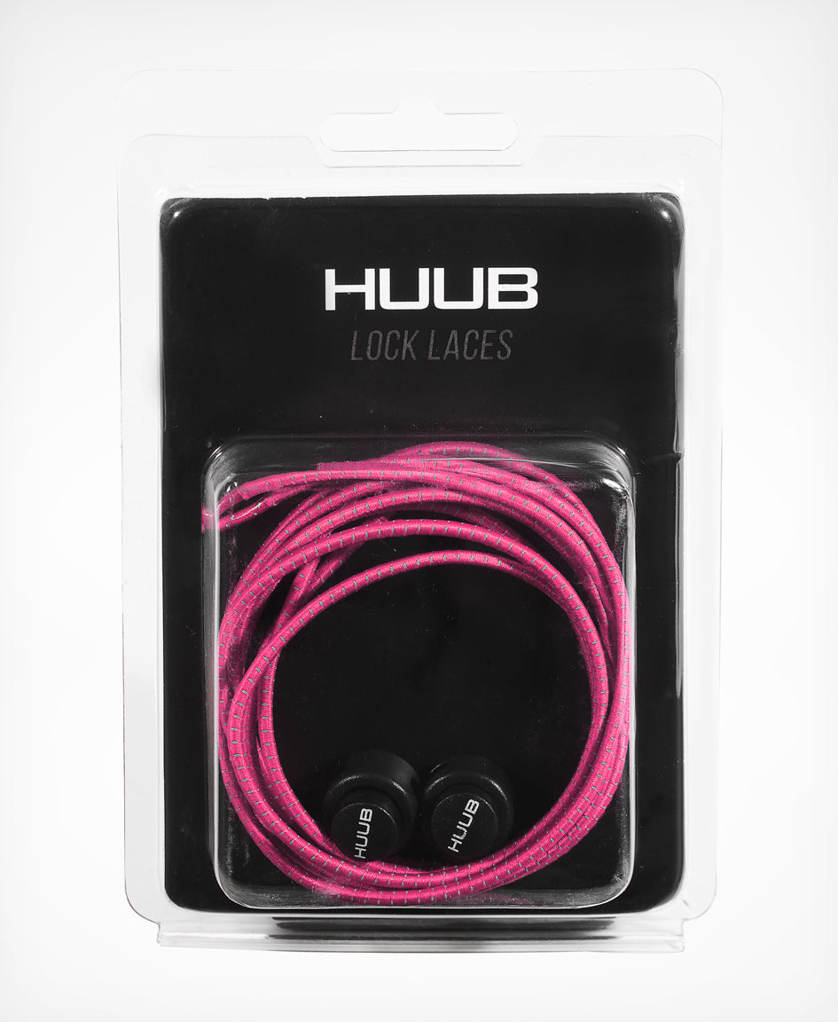 HUUB Elastic Laces with Locks - Coral