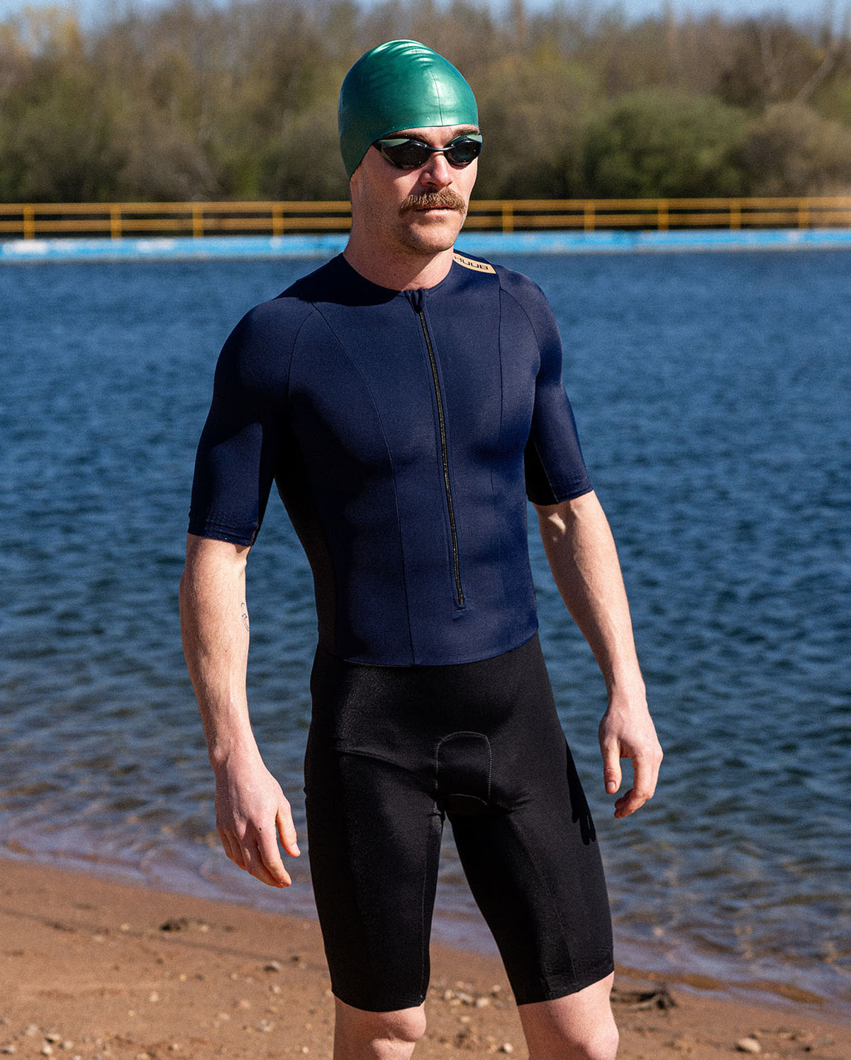 HUUB TC Performance trisuit in navy and black