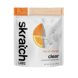 Skratch Labs Clear Hydration Mix Hint Of Orange Single Serve 8 Pack